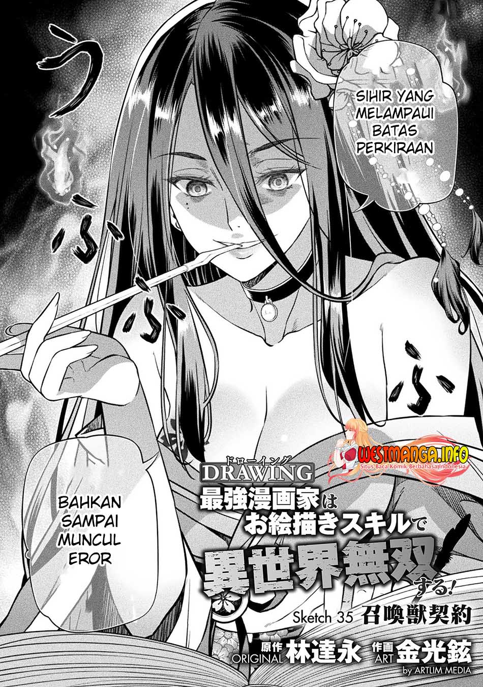 Drawing: Saikyou Mangaka wa Oekaki Skill de Isekai Musou Suru! Chapter 35 Bahasa Indonesia